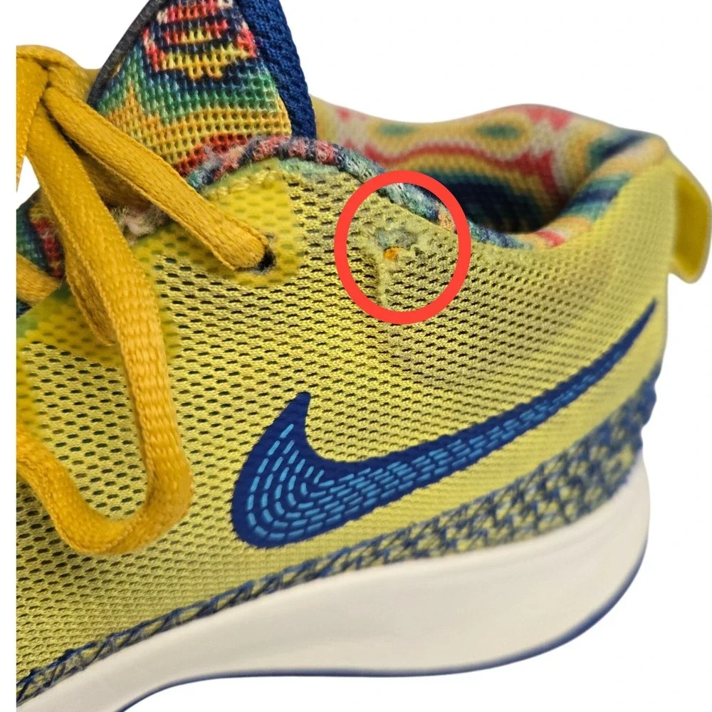 Nike Kyrie Flytrap 6 Kids Basketball Shoes Size Y7 Citron Tint Blue DQ8094-700